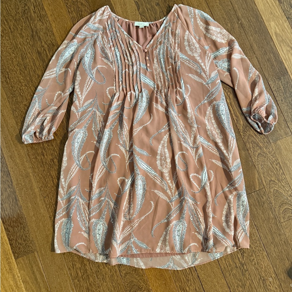 Elegant Women's Dress in Pink and Silver